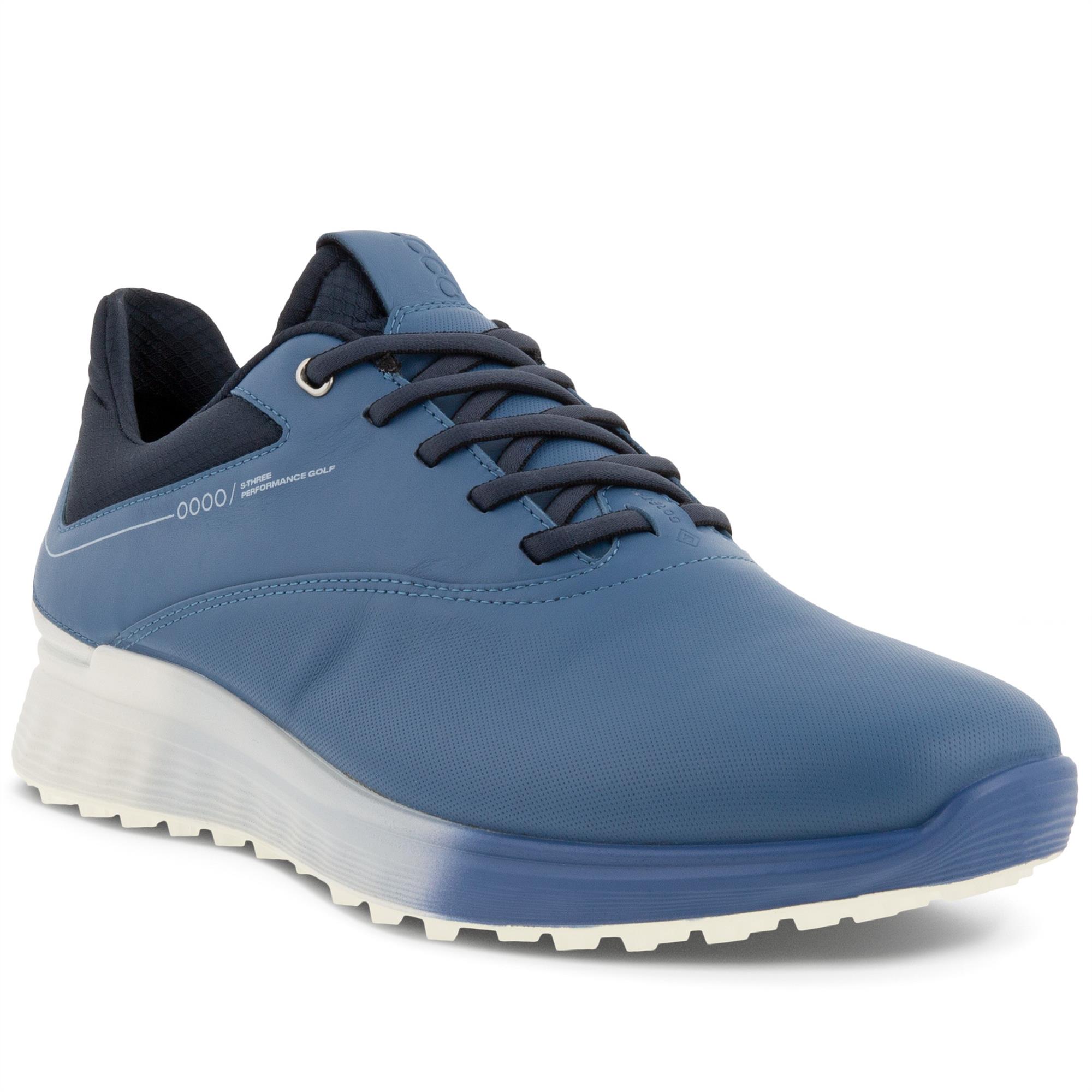 Ecco S-Three Gore-Tex Mens Golf Shoe Retro Blue/White/Marine